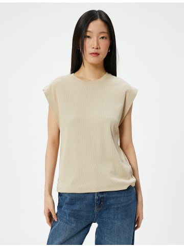 KOTON T-shirt in Beige