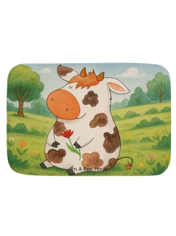 Mr. & Mrs. Panda Badvorleger Kuh Design ohne Spruch in Weiß