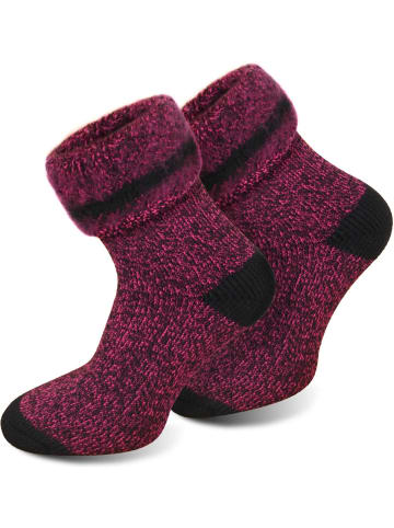 Polar Husky 1 Paar Wintersocken Extrem Hot in Pink meliert