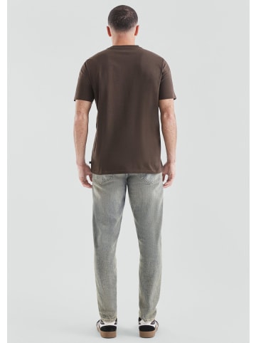 QS T-Shirt in 89D0_dunkelbraun