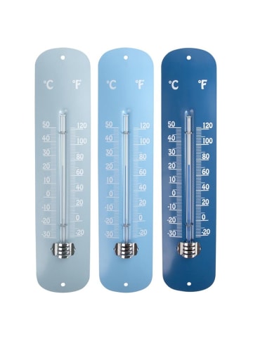 Esschert Design Gartenthermometer in Blau