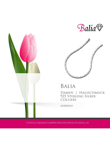 BALIA 925 Sterling Silber Damen Balia Silbercolliers Muster Kette ca. 45cm