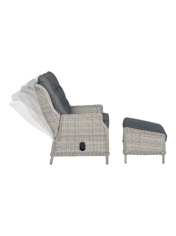 GMD Living Relaxsessel VERACRUZ mit Fußbank in Farbe Vintage Willow