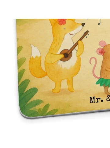 Mr. & Mrs. Panda Tischuntersetzer Waldtiere Aloha Design mit Spruch in Weiß