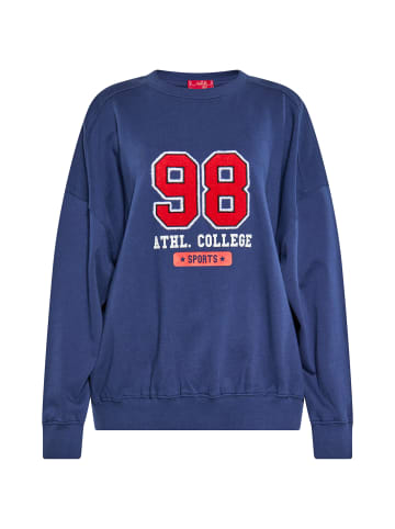 Swirly Damen Sweatshirt in Marine