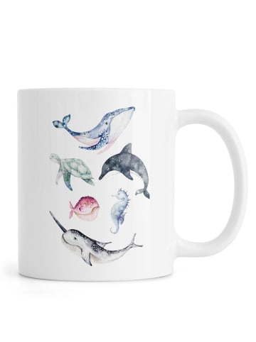 Juniqe Tasse "Sealife" in Bunt