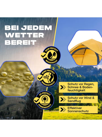 Where Tomorrow Where Tomorrow Pop Up Zelt - 3-Personen-Zelt mit Doppeltür- Wurfzelt Trekkingze