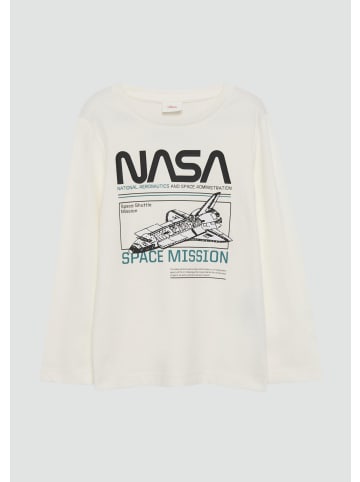 s.Oliver T-Shirt langarm in Creme
