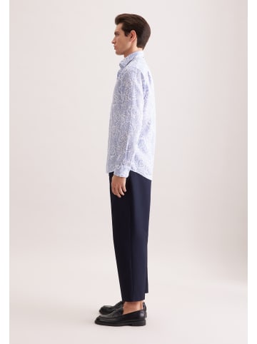 Seidensticker Leinenhemd Regular in Hellblau