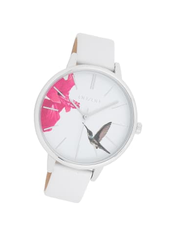 Oozoo Analog-Armbanduhr Oozoo Timepieces weiß groß (ca. 42mm)
