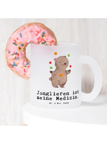 Mr. & Mrs. Panda Häferl Bär Jonglieren mit Spruch in Transparent