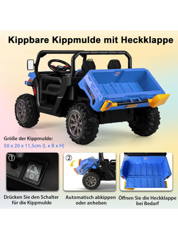 COSTWAY 2 Sitzer Elektroauto in Blau