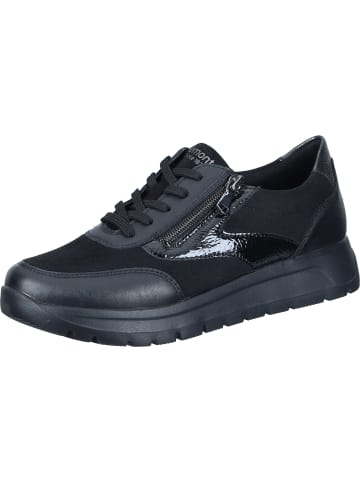remonte Schnürschuhe in schwarz/schwarz/black