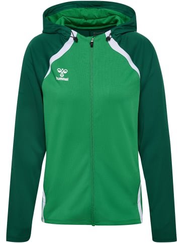 Hummel Reißverschluss Jacke Daumenlöcher Hmllead Damen in JELLY BEAN/EVERGREEN