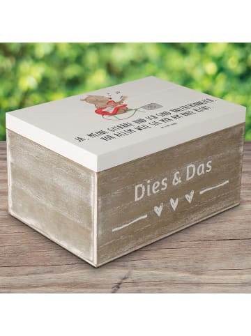 Mr. & Mrs. Panda Aufbewahrungsbox Gitarre Freund mit Spruch in Weiß