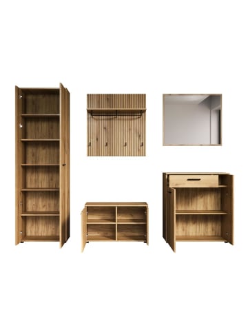ebuy24 Garderobenmöbel PureBliss (5-teilig) Eier 250 x 36 cm