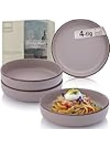Sänger 4-tlg. Pastaschalen Set Bombay Basalt in Lila aus Steingut