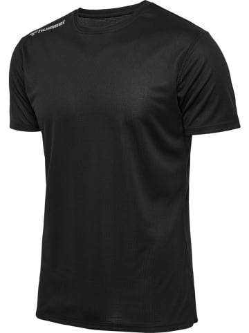 Hummel T-Shirt "Hmlrun Jersey S/S" in Schwarz