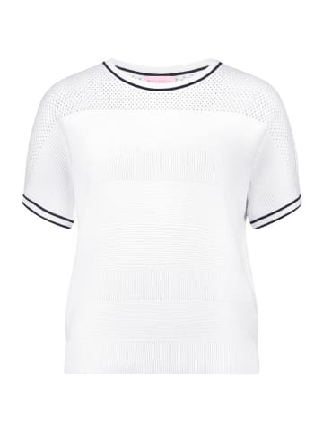 Betty Barclay Feinstrickpullover mit Struktur in Patch White/Dark Blue