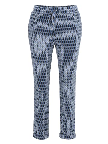 Aniston SELECTED Schlupfhose in blau-schwarz-offwhite