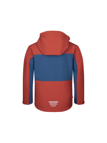 Trollkids Softshell-Jacke "Bergsfjord" in Rostrot/Mystik Blau