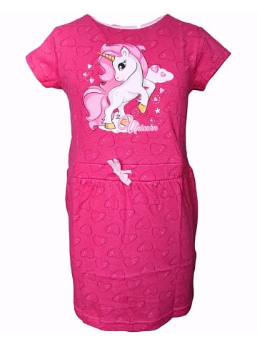 United Essentials Sommerkleid Einhorn in Pink