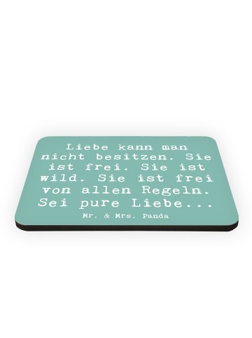 Mr. & Mrs. Panda magnet Spruch Liebe und Freiheit mit Spruch in Meeresbrise