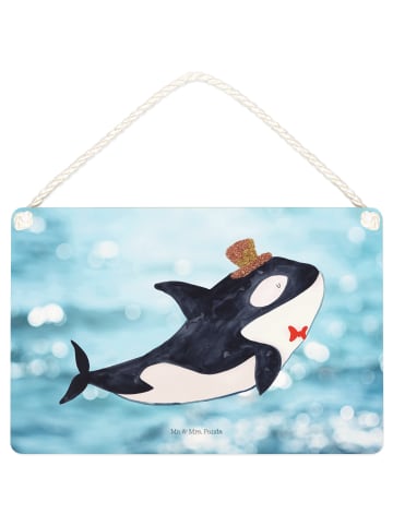 Mr. & Mrs. Panda Schild Orca Zylinder ohne Spruch in OZeichenanblue