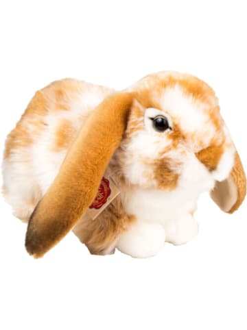 Teddy Hermann Kuscheltier Hase sitzend, hellbraun-weiß gescheckt, 30 cm, ab 0 Jahre