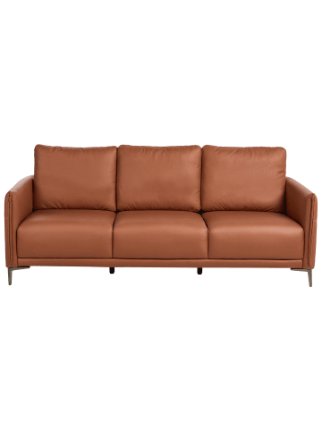 Beliani 3-Sitzer Sofa CILENS in Braun/Grau - (W) 152 x (H) 93 x (L) 73 cm