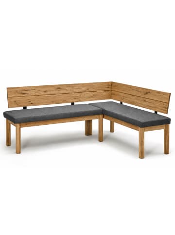 58 aufm Kessel ECKBANK Danny 1 für 5 Personen Massivholz + Microfaser Wildeiche/Braun