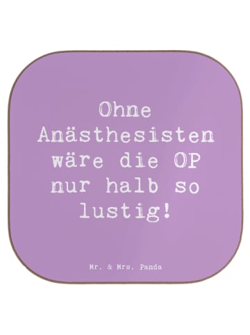 Mr. & Mrs. Panda Untersetzer Spruch Anästhesist Humor mit Spruch in Lavendeltraum