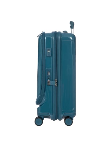 BRIC`s Positano - 4-Rollen Kabinentrolley 55 cm USB erw. (emerald green) in oktan