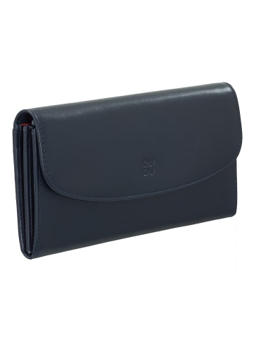 DuDu Gandia Geldbörse RFID Schutz Leder 19 cm navy
