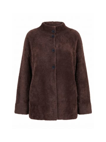 Ulla Popken Strickjacke in mahagoni