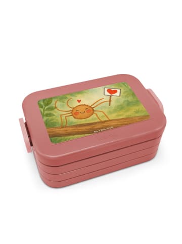 Mr. & Mrs. Panda Bento Box Spinne Agathe Motivation Design ohne ... in Rot Pastell