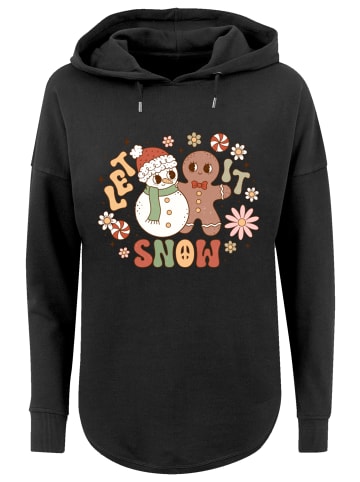 F4NT4STIC Oversized Hoodie Let It Snow Gingerbread in schwarz