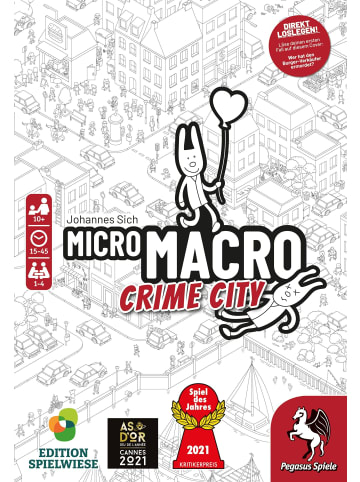 Pegasus Spiele MicroMacro: Crime City (Edition Spielwiese)