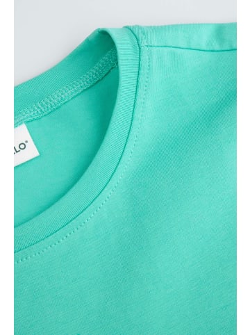 Coccodrillo T-shirt mit kurzen Ärmeln in türkis