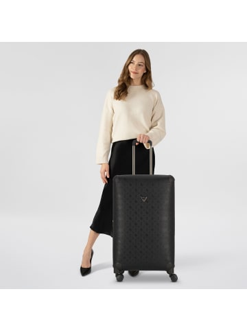 Guess Wilder 4 Rollen Trolley 70 cm mit Dehnfalte in black