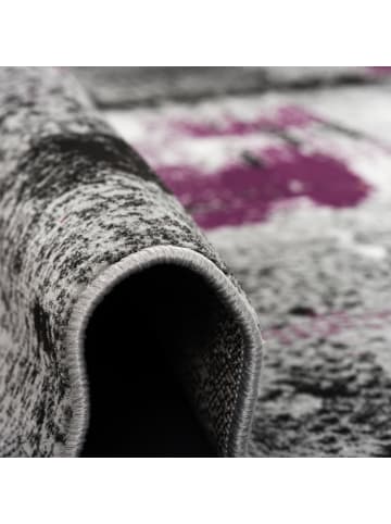 Pergamon Modern Designer Velours Teppich Samba in Purple