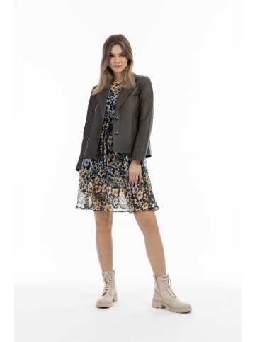 DreiMaster Damen Lederblazer in Taupe