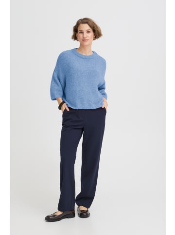 b. young Strickpullover halbarm BYOTIA Box fit in Della Robbia Blue