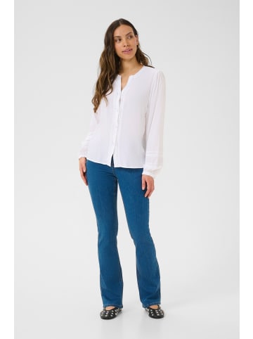 Cream Langarm-Bluse CRTiah Regular fit in Snow White