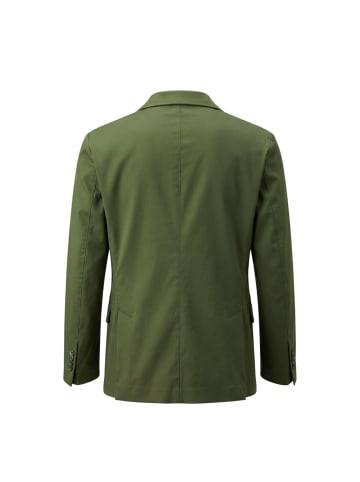 Zweifarbig Grün Baumwolle Herren Jacke