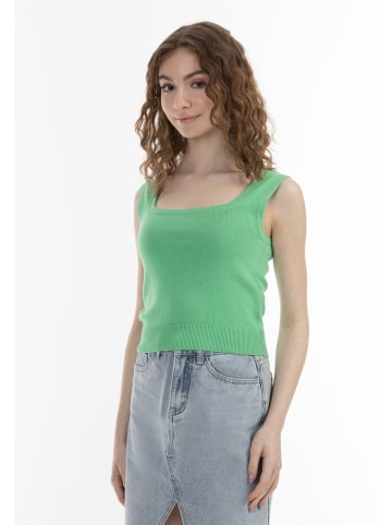 myMo Damen Strick Top in Hellgrün
