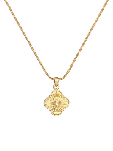Elli Halskette 925 Sterling Silber Marienbild in Gold