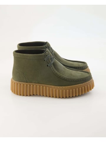 Clarks Schnürstiefeletten in Grün