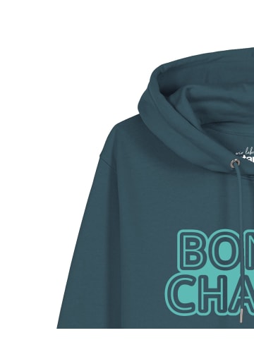 wat? Apparel Sweatshirt Bonne Chance in Petrol