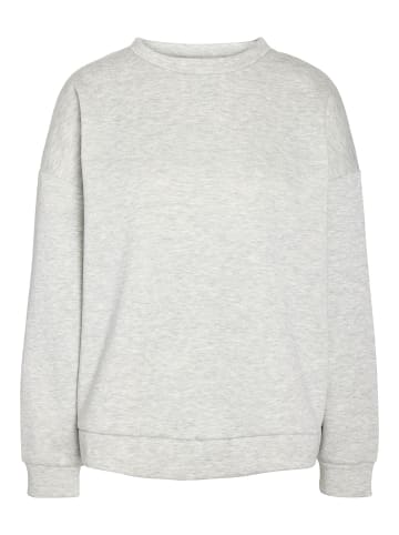 Noisy may Sweatshirt in Light Grey Melange1